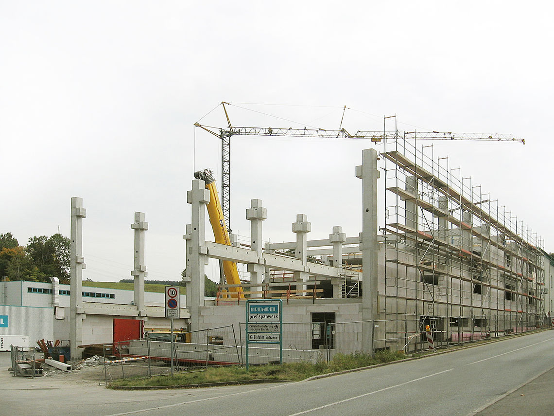 BAS Scheibenberg Referenz 'Erweiterung Produktionsstandort in Zwönitz' Bauherr: Krempel GmbH + Co. Pressspanwerk KG Baujahr: 2012